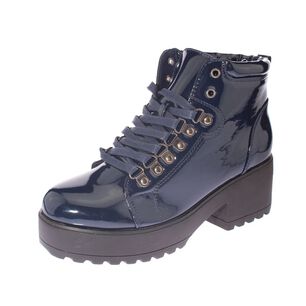 Botin Charol Dark Blue V&iacute;a Franca Art. 52002b31121sldblue